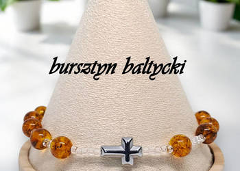 Bransoletka różaniec, dziesiątka różańca BURSZTYN bałtycki #999 Bransoletka różaniec, dziesiątka różańca BURSZTYN bałtycki #999