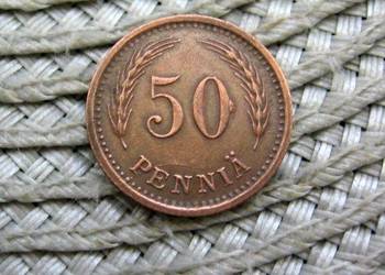 Finlandia 50 Pennia 1942r - Miedz