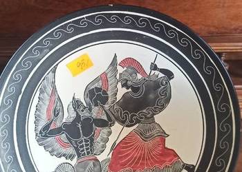 Patera. Dekoracja grecka, ręcznie zdobiona. Replika antyczne Patera. Dekoracja grecka, ręcznie zdobiona. Replika antyczne