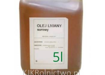 Olej LNIANY dla koni, zdrowa sierść i skóra ŚWIEŻY 5 litrów