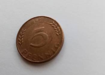 Moneta 5 pfennig 1950