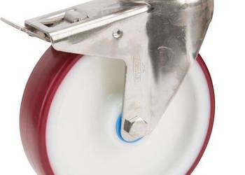 Koła skrętne ze stali nierdzewnej z powierzchnią z tworzywa sztucznego 847…