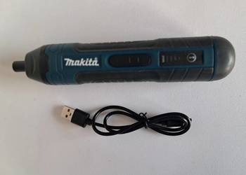 nowy wkrętak makita, obroty lewo/prawo, 4 prędkości, ładowanie USB-C