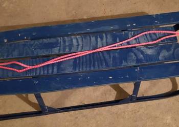 Sanki metalowe Niebieskie