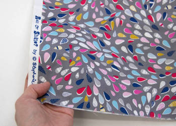 Tkanina bawełniana kolorowe krople - Dashwood Studio Rain or Shine