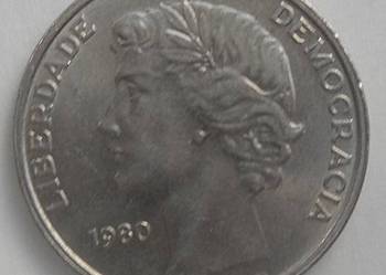 PORTUGALIA-25 ESCUDO-1980 r-COPPER-NICKEL-RZADKA