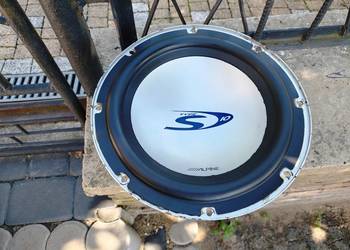 Głośnik bassowy basowy niskotonowy 10" 25cm 250mm Alpine SWS-1040, Wysyłka
