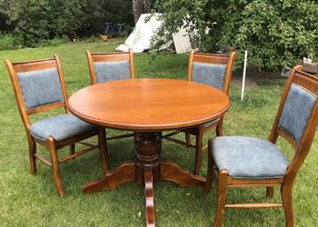 Przepiękny stary stół plus krzesła po renowacji