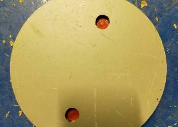 Mocowanie odbojnika na dwie śruby przyczepa HL8011,HW6011