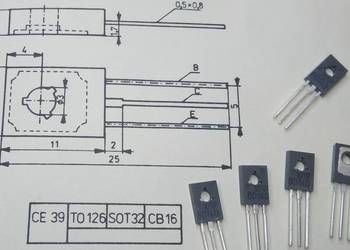 Tranzystor BD140-10 Unitra CEMI