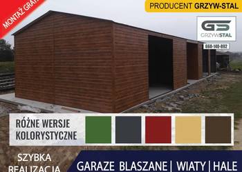 B92 Garaż 12x6 - ZŁOTY DĄB| Magazyn |WIATA |Hala|Konstrukcja -GRZYWSTAL