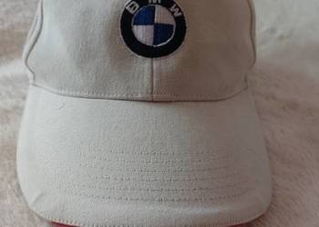 BMW/ Ekskluzywna, beżowa czapeczka z daszkiem, czapka
