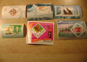 Starocie z PRL - Znaczki pocztowe z Mongolii = Zestaw 47 bloków TANIO