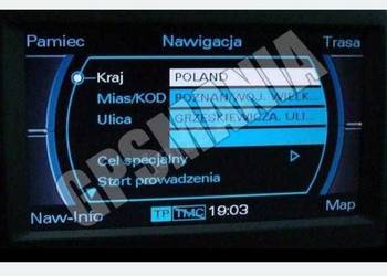 Polskie menu do Audi A4 A5 A6 A8 Q3 Q5 z nawigacją MMI 2G, polski lektor ma