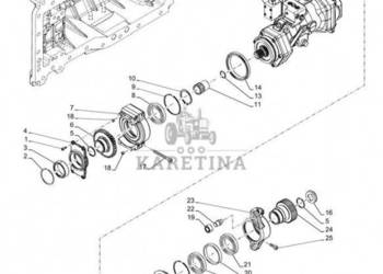 New Holland T6070 Koło zębate 36t, 35t 48199185