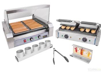 ZESTAW XXL Teflon do robienia HOT-DOGów + Akcesoria FV