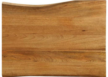 Blat stołu 70x60x38 cm naturalna krawędź lite drewno mango WM-370787