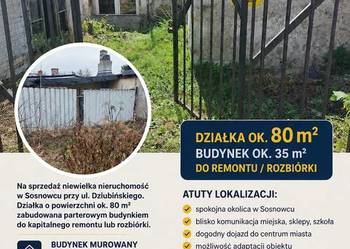 Nieruchomość z zabudową – Sosnowiec, ul. Dziubińskiego 29 , działka 3046