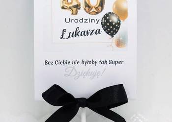 Lizaki jako podziękowanie dla gości z okazji urodzin 40