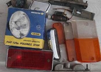 Fiat 1300 Polonez Mirafiori lampy .popielniczka ,oświetlenie kabiny