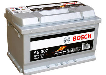 Akumulator 74Ah 750A BOSCH S5007 P+ || Gliwice, Toszecka 11