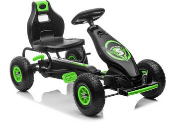 BAWIBUS.PL pojazd GOKART NA PEDAŁY pompowane koła auto jeździk G18 zieleń