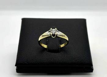 Złoty Pierścionek z diamentem pr 585 1,76g R9 Złoty Pierścionek z diamentem pr 585 1,76g R9