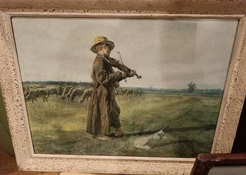 Reprodukcja obrazu "Owczarek" Chełmońskiego