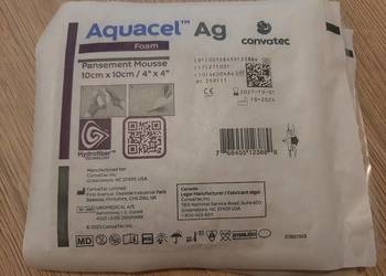 Aquacel Ag 10cm×10cm opatrunek na rany 4 sztuki