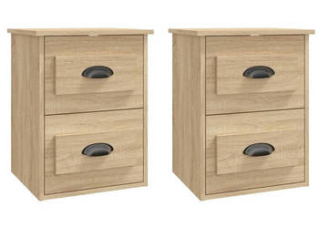 Wiszące szafki nocne 2 szt. dąb sonoma 415x36x53 cm WM-816399