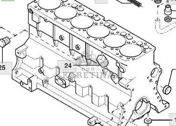John Deere 6068HLA73 6920 6920S Blok Silnika CZĘŚCI RE571651