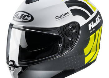 Integralny kask motocyklowy HJC C70 Curves Blenda Fluo