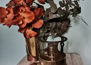 Zabytkowy mosiężny podgrzewacz