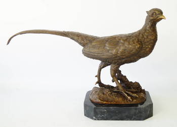 DUŻY BAŻANT figura z brązu rzeźba myślistwo DUŻY BAŻANT figura z brązu rzeźba myślistwo