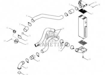 New Holland T6090 T7230 Chlodnica posrednia 84336271