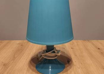 Lampka nocka IKEA LAMPAN niebieska 29cm