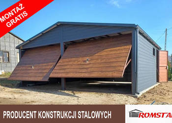 GRAFITOWY Garaż Blaszany 6x6 - Garaże Blaszane - Romstal a43v5