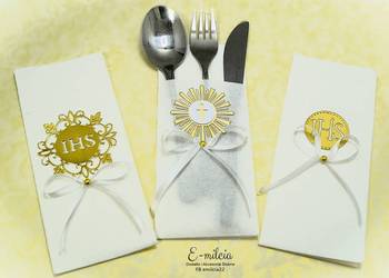 SERWETKI - KANGURKI NA SZTUĆCE z okazji Pierwszej Komunii Św., FB emilcia22