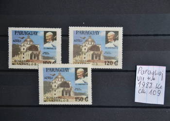 Znaczki. Papież Jan Paweł II Paragwaj VI **