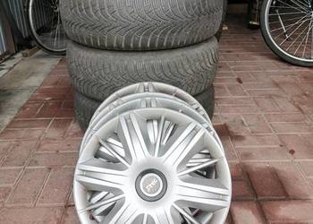 Kompletne koła zimowe 4x108 15 cali, opony rozmiar 195 na 65.