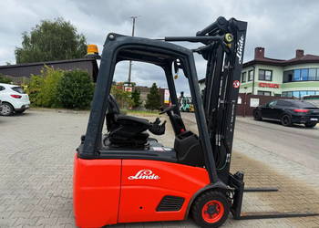 wózek widłowy elektryczny LINDE E16C Triplex 5.20m 2007' bateria 2024'