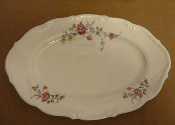 Duży, owalny porcelanowy półmisek Bogucice