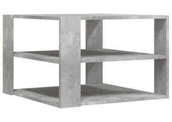 Stolik kawowy szarość betonu 595x595x40 cm WM-834249