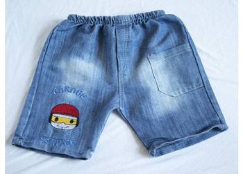 Krótkie jeansowe spodenki r.98