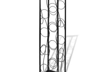 vidaXL Metalowy stojak na 8 butelek wina(SKU:240941)