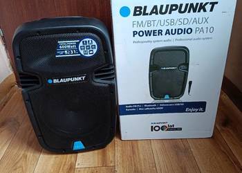 głośnik blaupunkt pa10 power audio 600w bluetooth fm usb aux