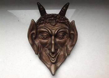 Maska - maszkara z mosiądzu pochodzenie ZSSR