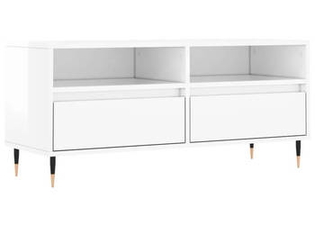 Szafka pod TV wysoki połysk biała 100x345x445 cm WM-831230