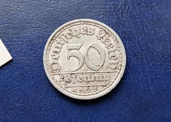 Stare monety 50 pfennig 1922 A Niemcy Stare monety 50 pfennig 1922 A Niemcy