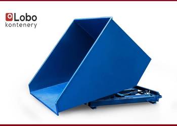 Pojemnik metalowy samowyładowczy 3.3m3 do wózka widłowego